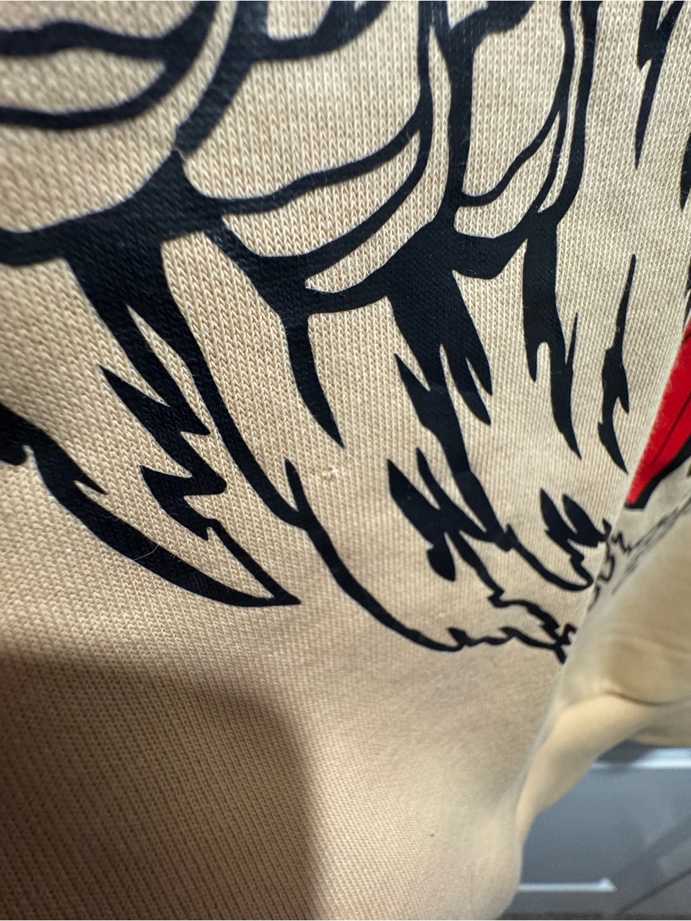 Beige Anime Naruto Gaara Graphic Hoodie Sweatshirt - Picture 6 of 8
